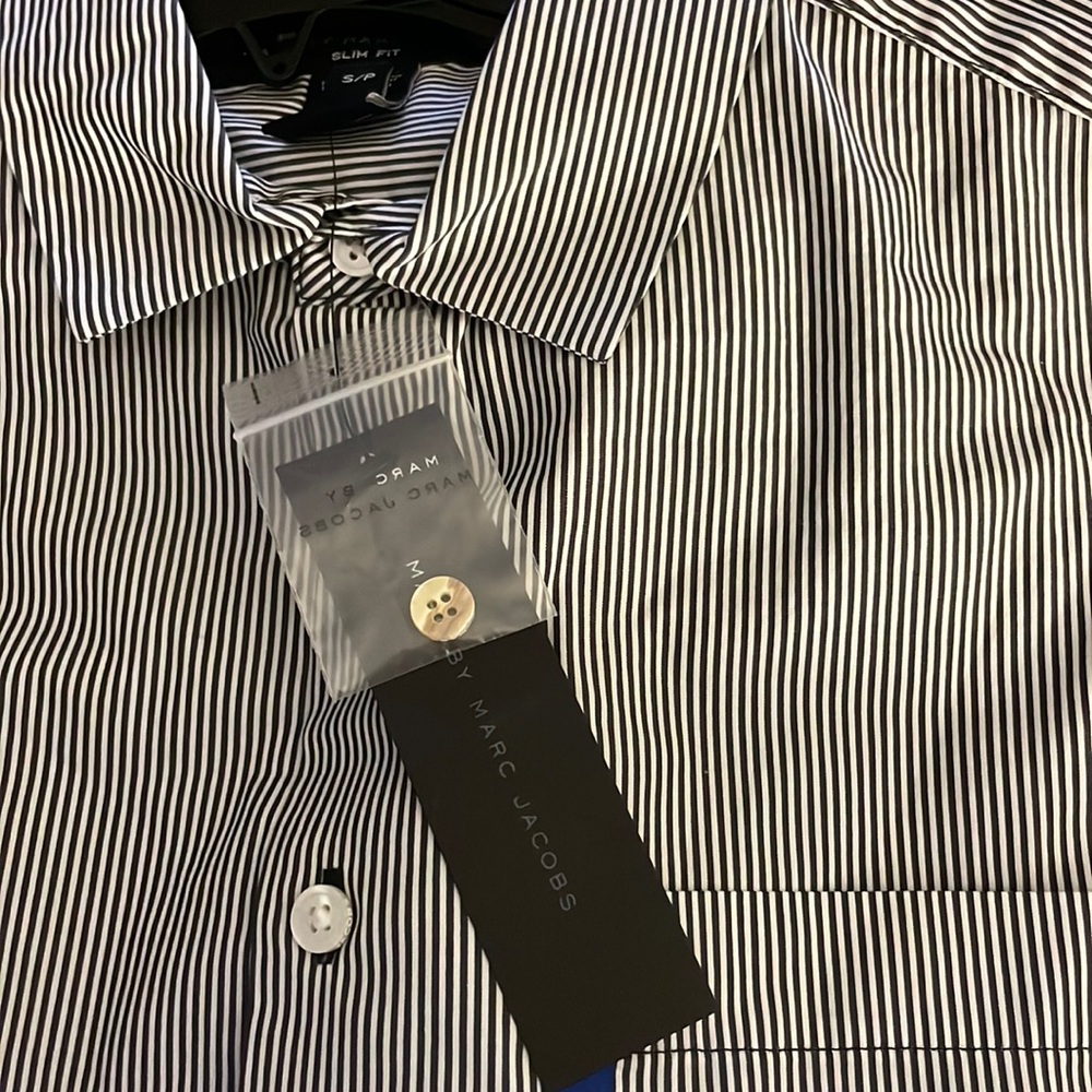 Marc Jacobs Men Shirt Blue - Picture 2 of 2
